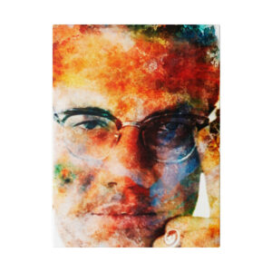 Malcom X "Think" - Water Color Paint