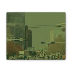 Canvas Print: downtown Oklahoma city with Devon Tower - The Professional Chronicles Vol 1