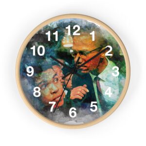 Malcolm X and Muhammad Ali Wall Clock