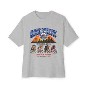 Bike Poetry T-Shirt — March 15, 2026 Cycling Concert Tee