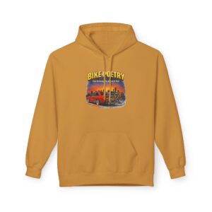 Bike Poetry Hoodie – Vintage Motorcycle Sunset Pullover