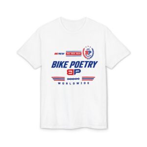 Bike Poetry Worldwide Racing Tee — Cycling Racing T-Shirt